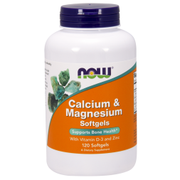 NOW Calcium & Magnesium with Vitamin D and Zinc  120kaps