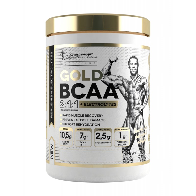 Kevin Levrone GOLD BCAA 2:1:1 375g.  Bcaa amino rūgštys gera kaina