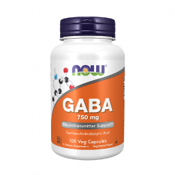 NOW Foods GABA 750 mg. (100 kaps.)
